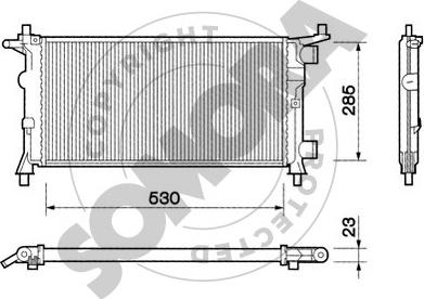 Somora 212442 - Radiators, Motora dzesēšanas sistēma autodraugiem.lv