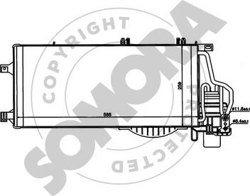 Somora 212560B - Kondensators, Gaisa kond. sistēma autodraugiem.lv
