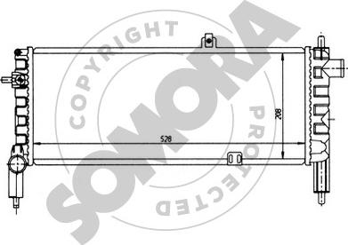 Somora 212142 - Radiators, Motora dzesēšanas sistēma autodraugiem.lv