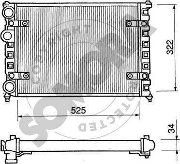 Somora 280241 - Radiators, Motora dzesēšanas sistēma autodraugiem.lv