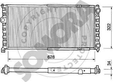 Somora 280242 - Radiators, Motora dzesēšanas sistēma autodraugiem.lv