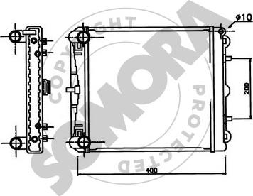 Somora 231040AR - Radiators, Motora dzesēšanas sistēma autodraugiem.lv