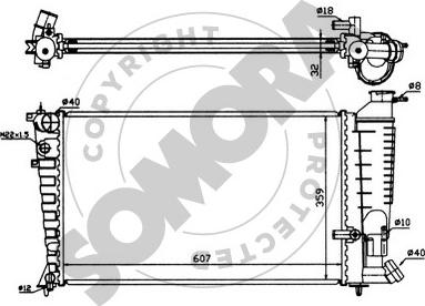 Somora 220544 - Radiators, Motora dzesēšanas sistēma autodraugiem.lv