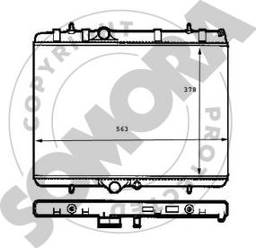 Somora 220640E - Radiators, Motora dzesēšanas sistēma autodraugiem.lv