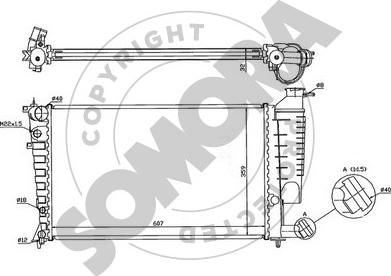 Somora 220640 - Radiators, Motora dzesēšanas sistēma autodraugiem.lv