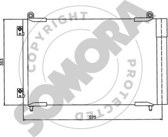 Somora 221360B - Kondensators, Gaisa kond. sistēma autodraugiem.lv