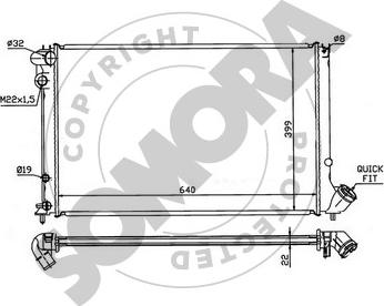 Somora 223240E - Radiators, Motora dzesēšanas sistēma autodraugiem.lv