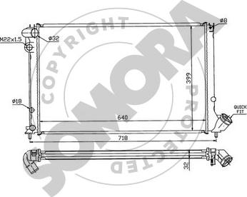 Somora 223240F - Radiators, Motora dzesēšanas sistēma autodraugiem.lv