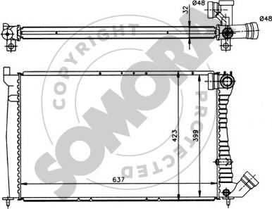 Somora 223241 - Radiators, Motora dzesēšanas sistēma autodraugiem.lv