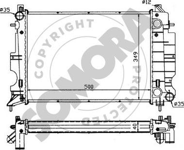 Somora 271143 - Radiators, Motora dzesēšanas sistēma autodraugiem.lv