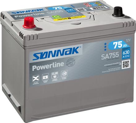 Sonnak SA755 - Startera akumulatoru baterija autodraugiem.lv