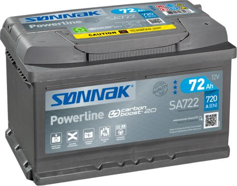 Sonnak SA722 - Startera akumulatoru baterija autodraugiem.lv