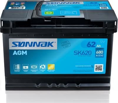 Sonnak SK620 - Startera akumulatoru baterija autodraugiem.lv