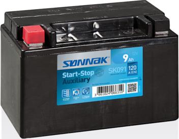 Sonnak SK091 - Startera akumulatoru baterija autodraugiem.lv
