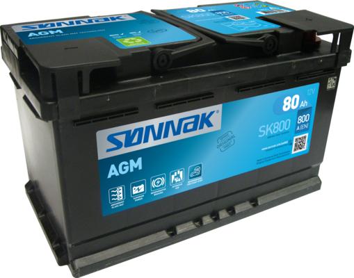Sonnak SK800 - Startera akumulatoru baterija autodraugiem.lv
