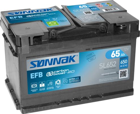 Sonnak SL652 - Startera akumulatoru baterija autodraugiem.lv