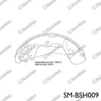 SpeedMate SM-BSH009 - Bremžu loku komplekts autodraugiem.lv