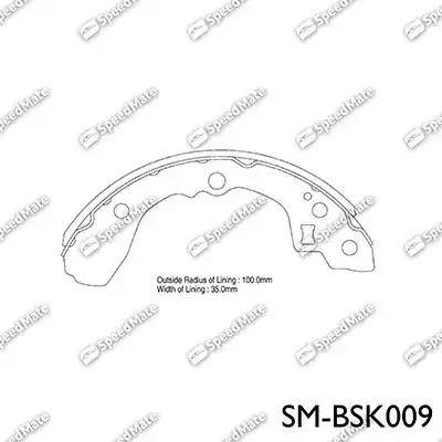 SpeedMate SM-BSK009 - Bremžu loku komplekts autodraugiem.lv