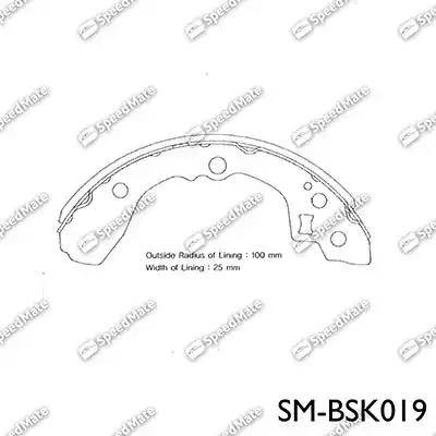 SpeedMate SM-BSK019 - Bremžu loku komplekts autodraugiem.lv