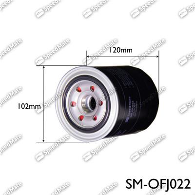SpeedMate SM-OFJ022 - Eļļas filtrs autodraugiem.lv