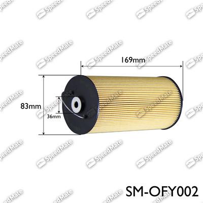 SpeedMate SM-OFY002 - Eļļas filtrs autodraugiem.lv