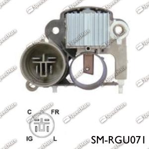 SpeedMate SM-RGU071 - Ģeneratora sprieguma regulators autodraugiem.lv