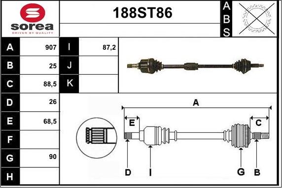 IPD 33-1325 - Piedziņas vārpsta autodraugiem.lv