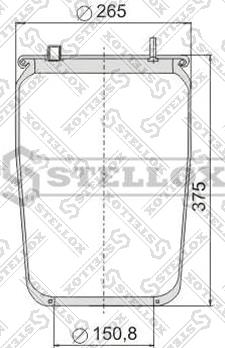 Stellox 90-08366-SX - Pneimoatsperes spilvens, Pneimopiekare autodraugiem.lv