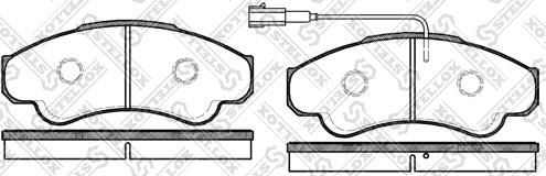 Stellox 970 001B-SX - Bremžu uzliku kompl., Disku bremzes autodraugiem.lv