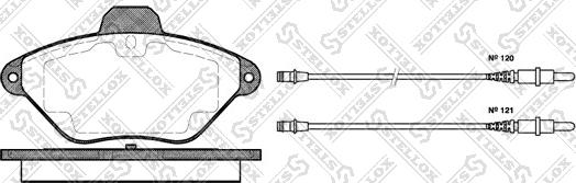Stellox 450 004B-SX - Bremžu uzliku kompl., Disku bremzes autodraugiem.lv