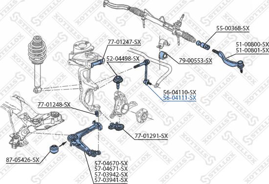 Stellox 56-04111-SX - Stiepnis / Atsaite, Stabilizators autodraugiem.lv