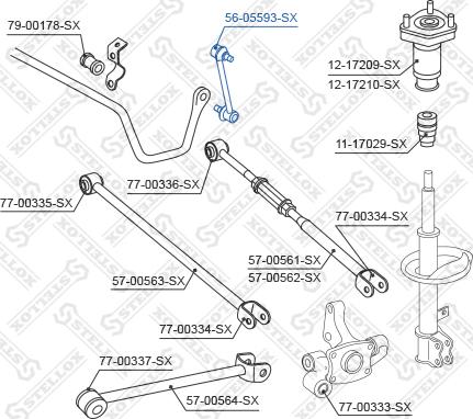 Stellox 56-05593-SX - Stiepnis / Atsaite, Stabilizators autodraugiem.lv