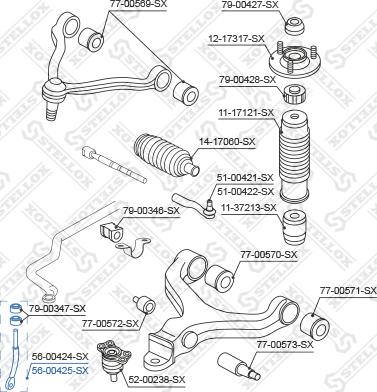 Stellox 56-00425-SX - Stiepnis / Atsaite, Stabilizators autodraugiem.lv