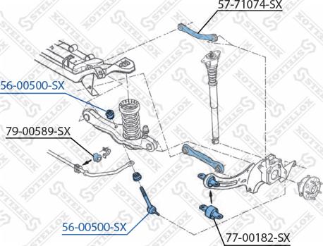 Stellox 56-00500-SX - Stiepnis / Atsaite, Stabilizators autodraugiem.lv