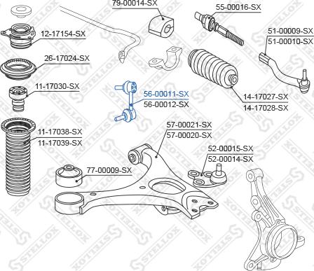 Stellox 56-00011-SX - Stiepnis / Atsaite, Stabilizators autodraugiem.lv