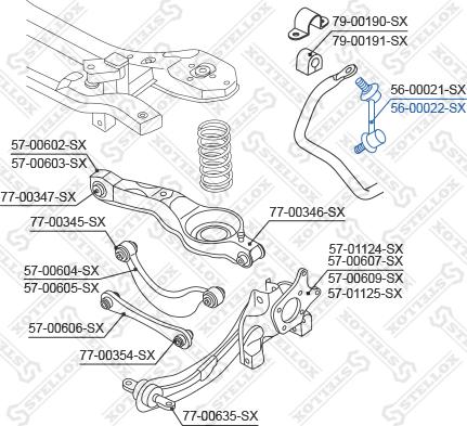 Stellox 56-00022-SX - Stiepnis / Atsaite, Stabilizators autodraugiem.lv