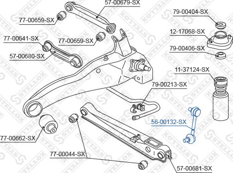 Stellox 56-00132-SX - Stiepnis / Atsaite, Stabilizators autodraugiem.lv