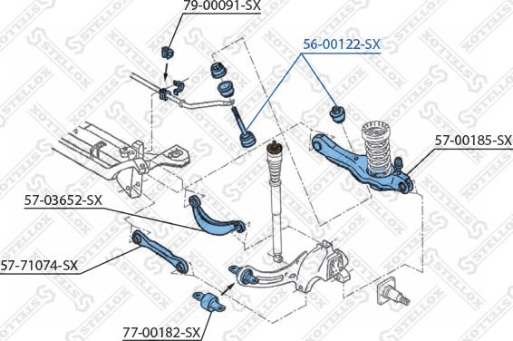 Stellox 56-00122-SX - Stiepnis / Atsaite, Stabilizators autodraugiem.lv