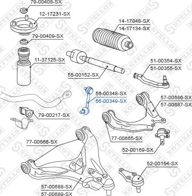 Stellox 56-00349-SX - Stiepnis / Atsaite, Stabilizators autodraugiem.lv