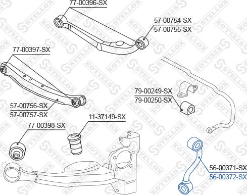 Stellox 56-00372-SX - Stiepnis / Atsaite, Stabilizators autodraugiem.lv
