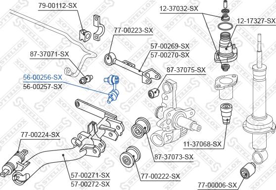 Stellox 56-00256-SX - Stiepnis / Atsaite, Stabilizators autodraugiem.lv