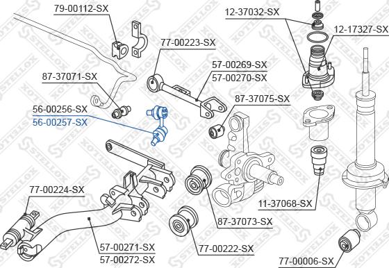 Stellox 56-00257-SX - Stiepnis / Atsaite, Stabilizators autodraugiem.lv