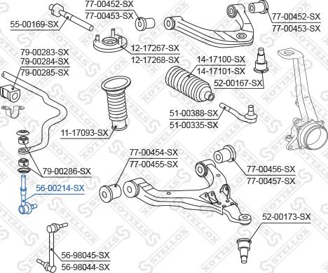 Stellox 56-00214-SX - Stiepnis / Atsaite, Stabilizators autodraugiem.lv