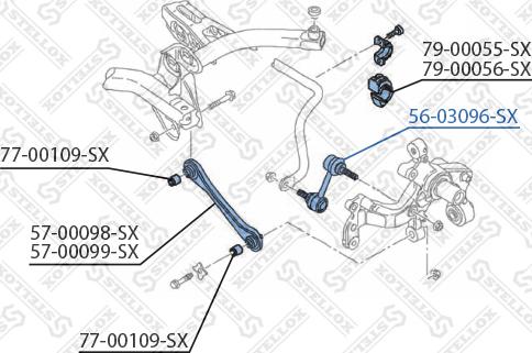 Stellox 56-03096-SX - Stiepnis / Atsaite, Stabilizators autodraugiem.lv