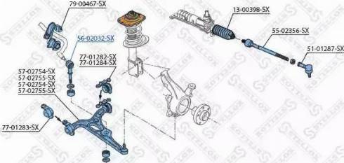 Stellox 56-02032-SX - Stiepnis / Atsaite, Stabilizators autodraugiem.lv