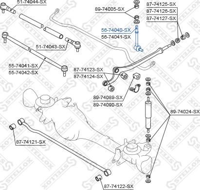 Stellox 56-74040-SX - Stiepnis / Atsaite, Stabilizators autodraugiem.lv