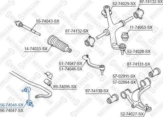 Stellox 56-74048-SX - Stiepnis / Atsaite, Stabilizators autodraugiem.lv