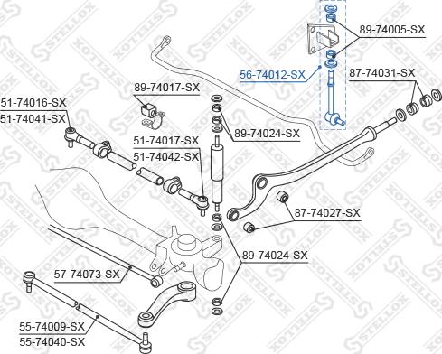 Stellox 56-74012-SX - Stiepnis / Atsaite, Stabilizators autodraugiem.lv