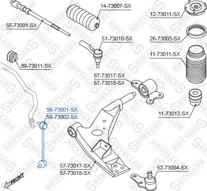 Stellox 56-73001-SX - Stiepnis / Atsaite, Stabilizators autodraugiem.lv