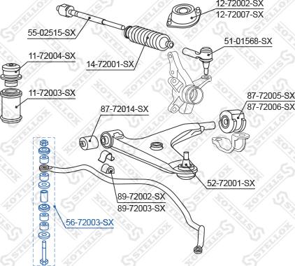 Stellox 56-72003-SX - Stiepnis / Atsaite, Stabilizators autodraugiem.lv